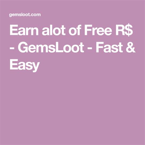 Earn alot of Free R$ .
